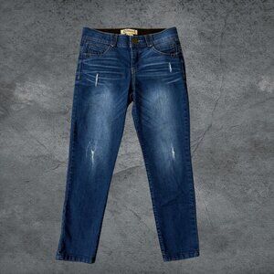 Democracy Ab Solution Ankle Skimmer Women's Jeans Distressed Size 4